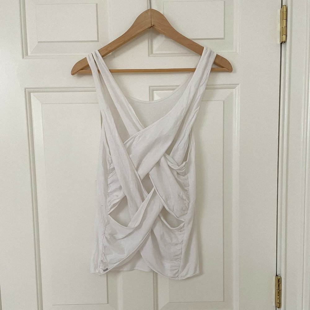 3 for $20 Criss-crossed woven-back tank